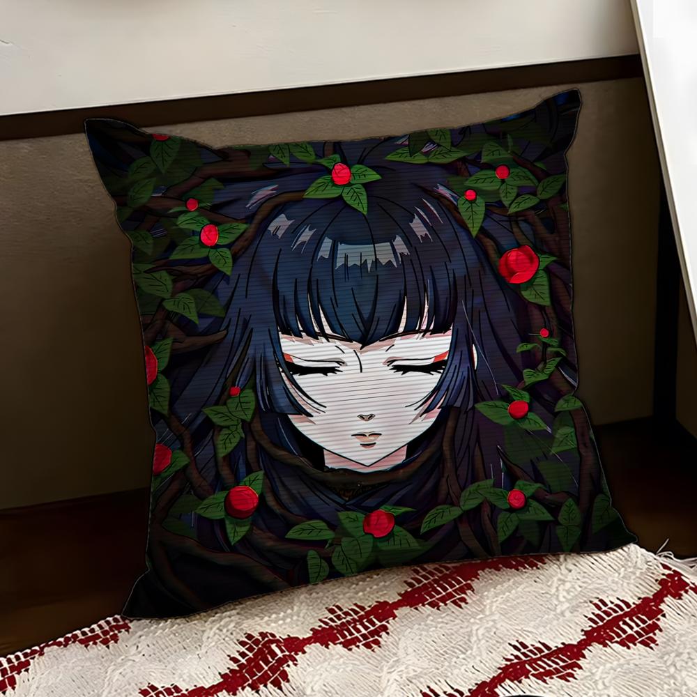 UUndead Girl Murder FFarce Cushion Cover Reversible Soft Durable Pillow Cover Home  Car MultiScene Use for Daily Comfort