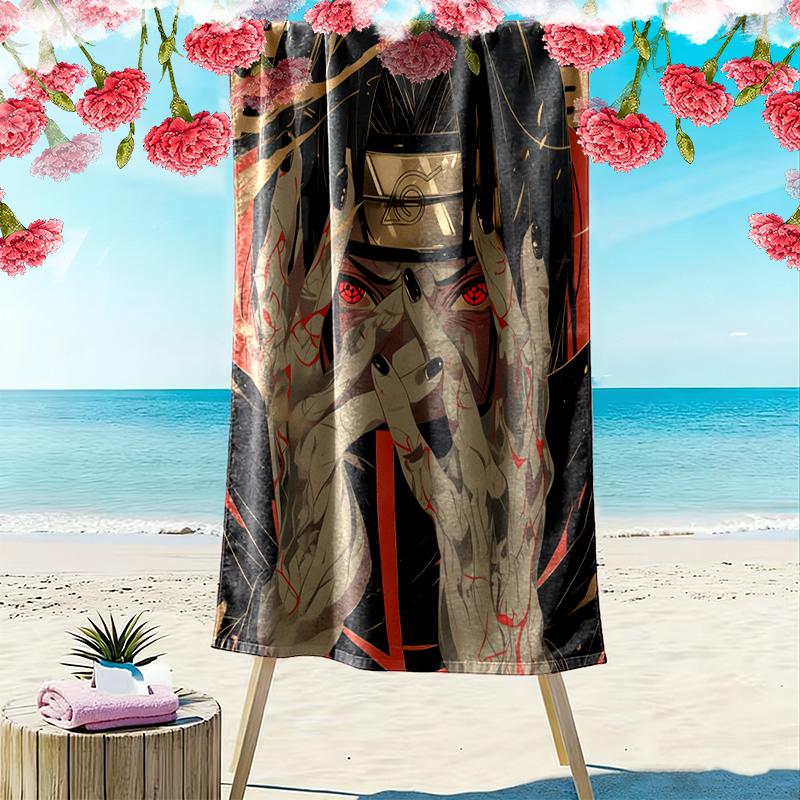 naruto Beach Towel, Multi-purpose Beach Towel Perfect for Camping and Beach Vacations