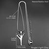 Elegant Figure Skating Chain For Women Men Stainless Steel Gold Color Rhythmic Gymnastics Dance Art Necklace Jewelry Accessory