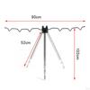 Collapsible Rods Tripod Stand Holder Portable Bracket for Outdoor Rod Beach Pier