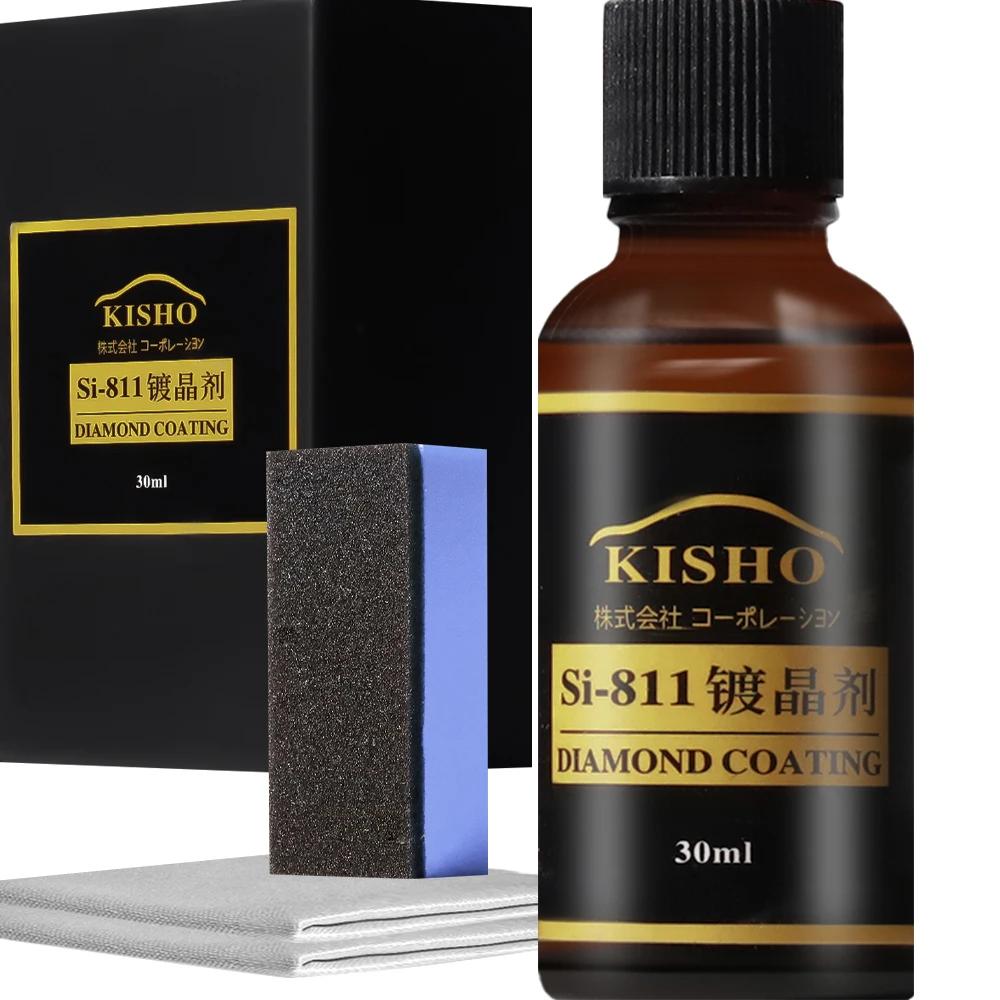 

SI-811 KISHO Жидкое керамическое покрытие для автомобиля Гидрофобное стеклянное покрытие Уход за краской Защита от царапин Glasscoat Полироль для автомобиля