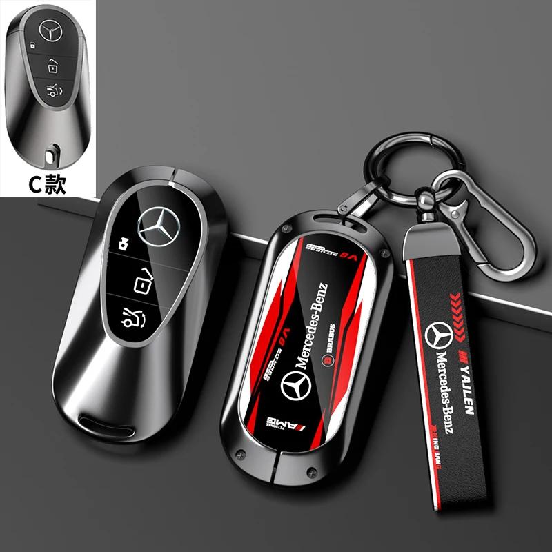 Pro Mercedes Benz C E S Třída GLC W206 W223 W214 E300 C260 C300 S450 S500 S400 Pouzdro na klíče od auta s dálkovým ovládáním Kryt Držák na klíčenku