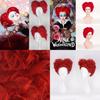 Enchanting Alice In Wonderland Queen Of Hearts Burgundy Curls Wig For Spectacular Cosplay
