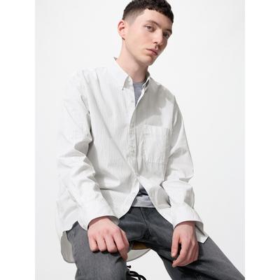 Japonia Cămașă Largă Dungată cu Nasturi