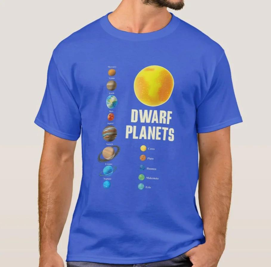 Funny Solar System Dwarf Planets Outer Space Ambition TShirt Summer Cotton Short Sleeve ONeck Unisexs T Shirt New S3XL