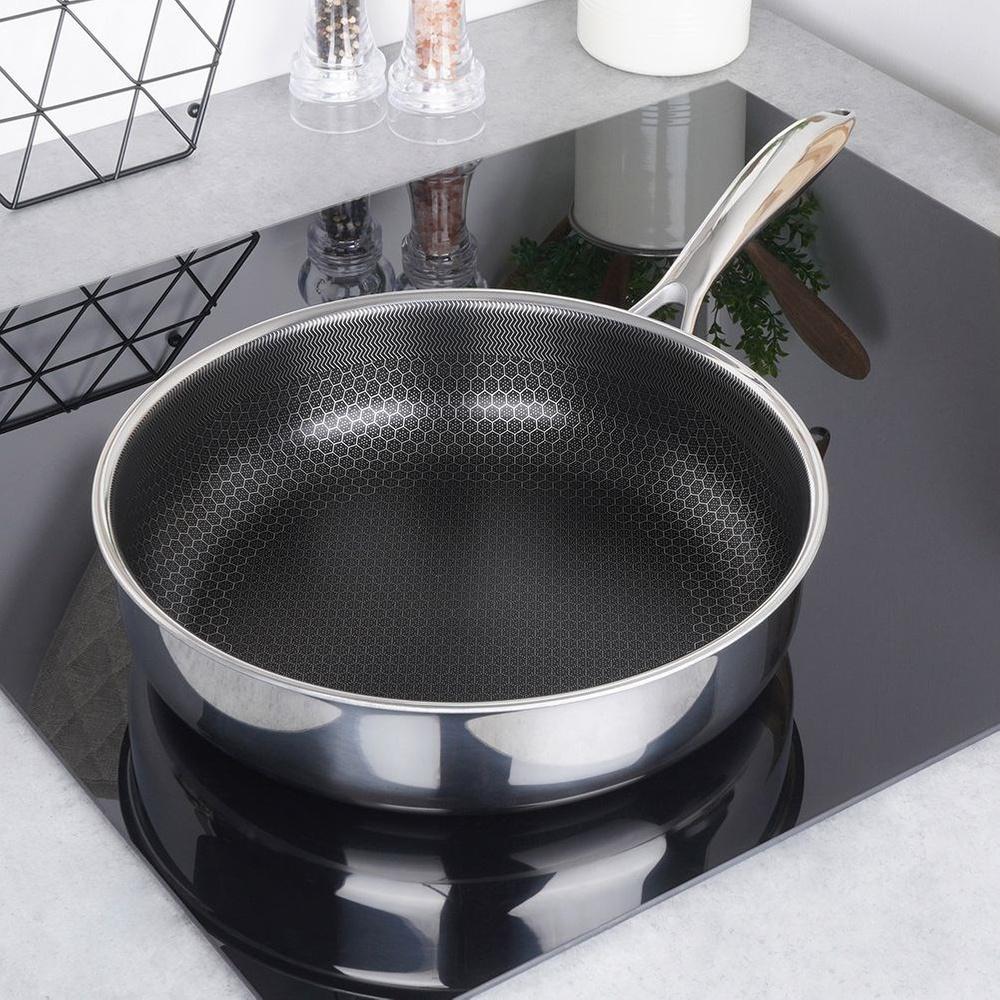 COOKCELL tiefe Stahlpfanne 28 cm