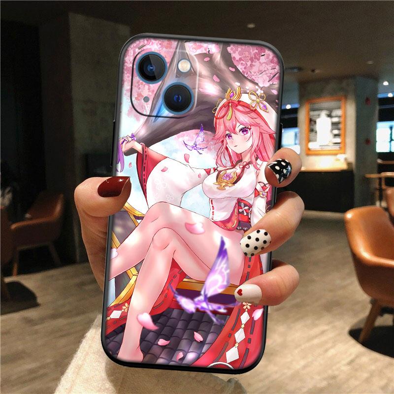 IK34 Genshin Impact Girl Phone Case for Samsung Galaxy S20 S21 S22 Ultra FE + Plus A21S A22 A24 A25 A26 A30 A30S A31