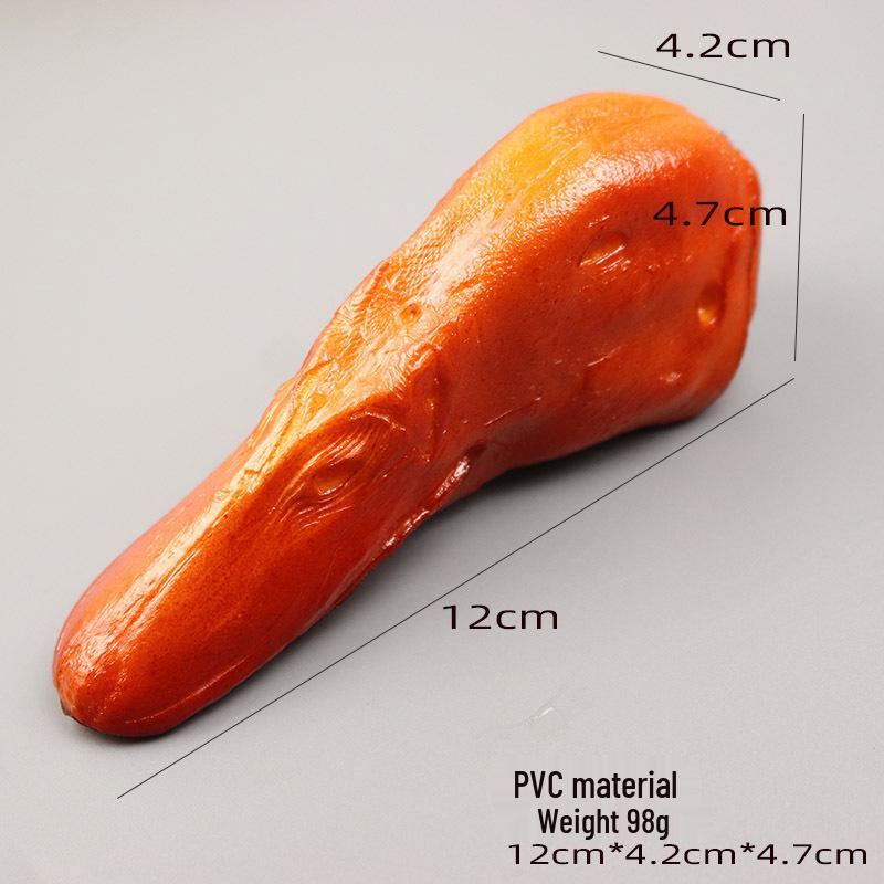 Simulated Chicken & Duck Food Models for Restaurant Display: Legs, Wings, Heads, and Hamburgers