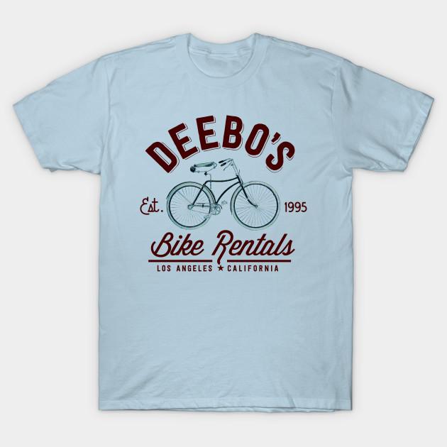 Men Black Print T-shirt Deebo S Bike Rentals No-Cut Transfer Paper Print Cotton Tshirt 2XL светло-синий