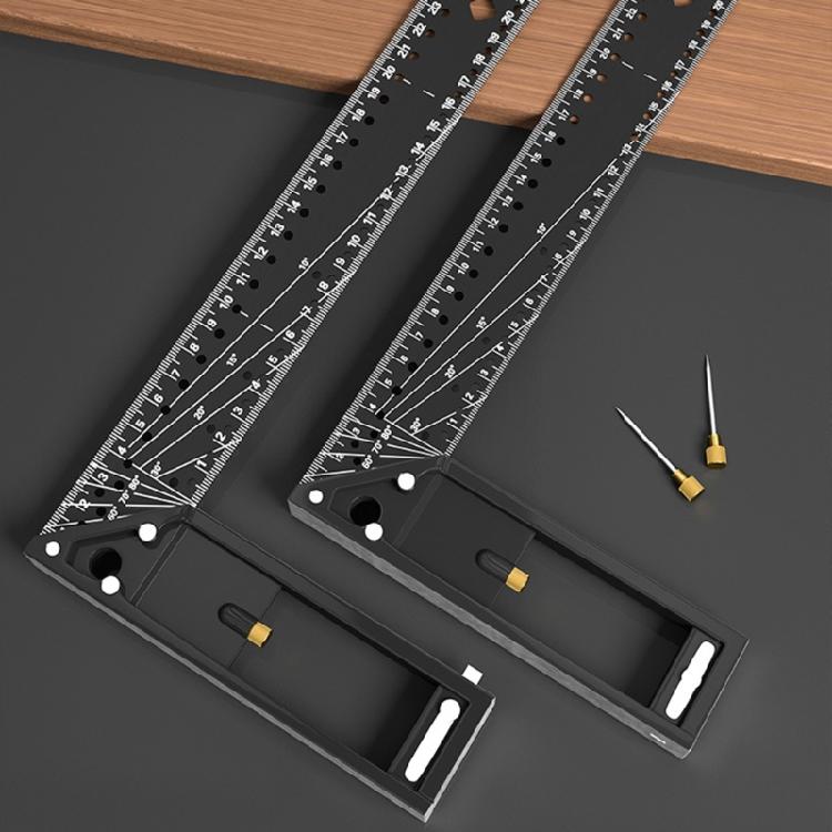 Carpenter Square, L Square Right Angles Ruler Aluminum Square Ruler Woodworking