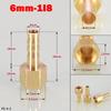 Hongtu Brass Female Thread Hose Connector - 1/8" 1/4" 3/8" BSP, 6-18mm Barb Tail End Fitting (Copper Adapter/Coupler)
