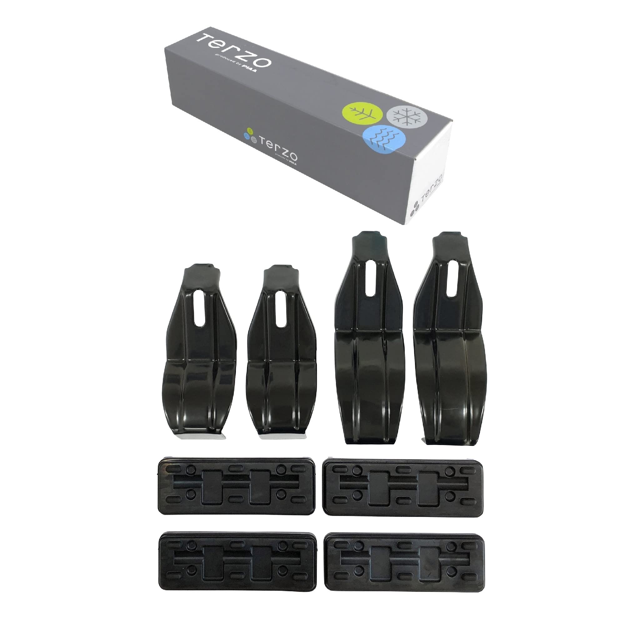 

Terzo Base Carrier with Mounting Set of for Honda Vezel and Other EH458 (by PIAA) Vehicle-Specific Holders, 4, Black, Models, чёрный