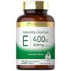 Vitamin E 400 IU 268 Mg High Dose 250 Tablets Alpha Tocopherol Made In the USA E Vitamin E 400 IU 1 Pcs