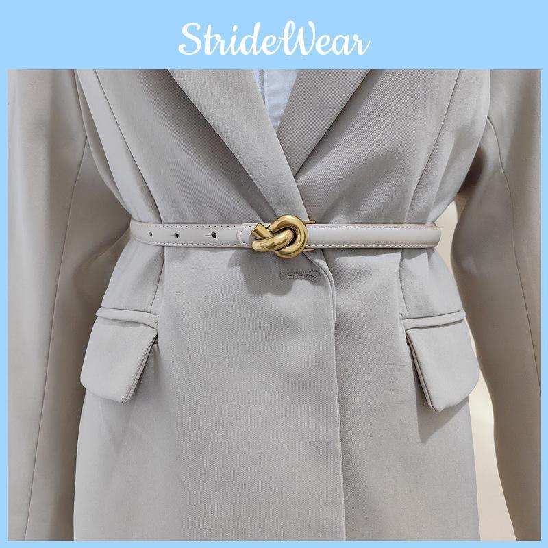 Handmade Waist Leather Belt For Women With Alloy Fastener For Trendy Casual Wear