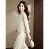 D.F.DEAR New Chinese Style Jacquard Stand Collar Vest for Women