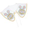 Decorative Fake Collar Neckline for Women Cute Colorful Embroidery Beaded Floral Shawl Scarf Wrap Ribbon Bowknot Capelet