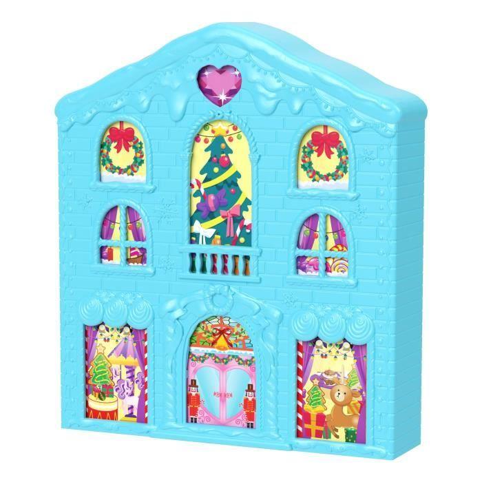 Polly Pocket-Adventskalender-Spielset mit Haus und Möbeln hwp33