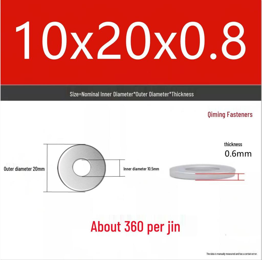4.8 Grade Galvanized Iron Flat Washer M3-M40 Oversized Metal Screw Gasket Washer