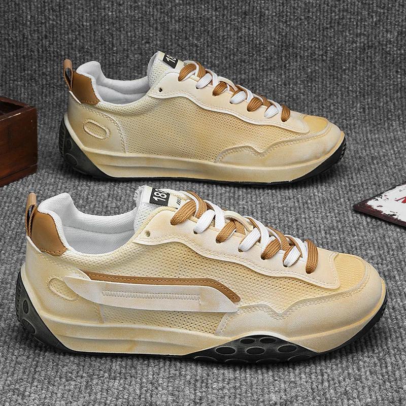 

Кеды Повседневные Мужские Дизайнерские Ретро Беговые Кроссовки Мода Микрофибра Кожа Сетка Дышащие Увеличение Роста Платформа Борцовки 39