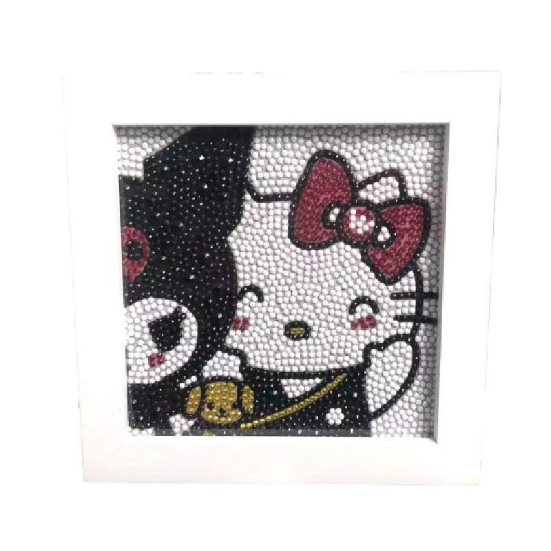 Neues Cartoon-PVC-Stick-Diamantgemälde mit Kunststoffrahmen Perfektes Geburtstagsgeschenk für Kinder und Erwachsene