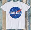 Nasa Piwo Logo Piwa w Kosmosie Śmieszny Mem Prezent Koszulka T-shirt M1415