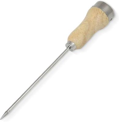 Select Wood Handle Ice Pick, Plated Steel Ice Breaking Tool with Wooden Handle, 8.46 Inches In Length 5.12 Inch Blade