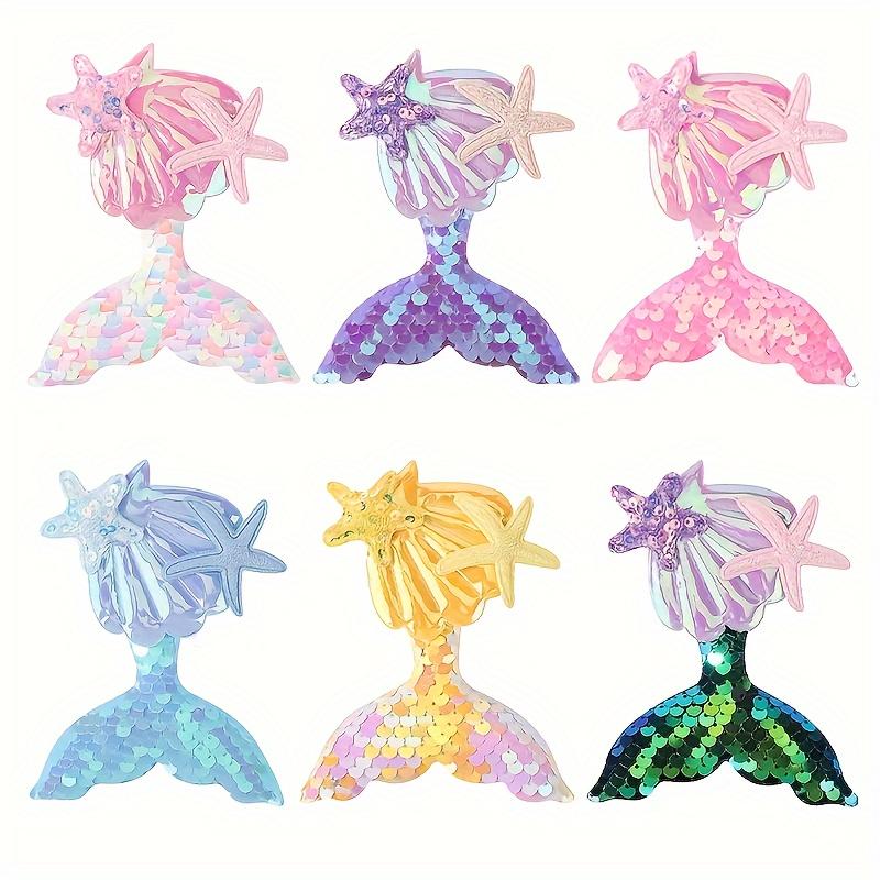 1PC New Mermaid Princess Tail Hairpin for Girls Kids Bangs Decorative Cute Cartoon Children's Baby Headwear Hair Accessories