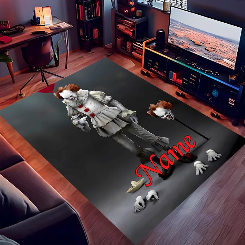 Custom personalization Pennywise the Dancing Clown Print Area Rug - Soft, Washable Non-Slip Indoor Mat,Living Room,Home&Office Decorative Rug