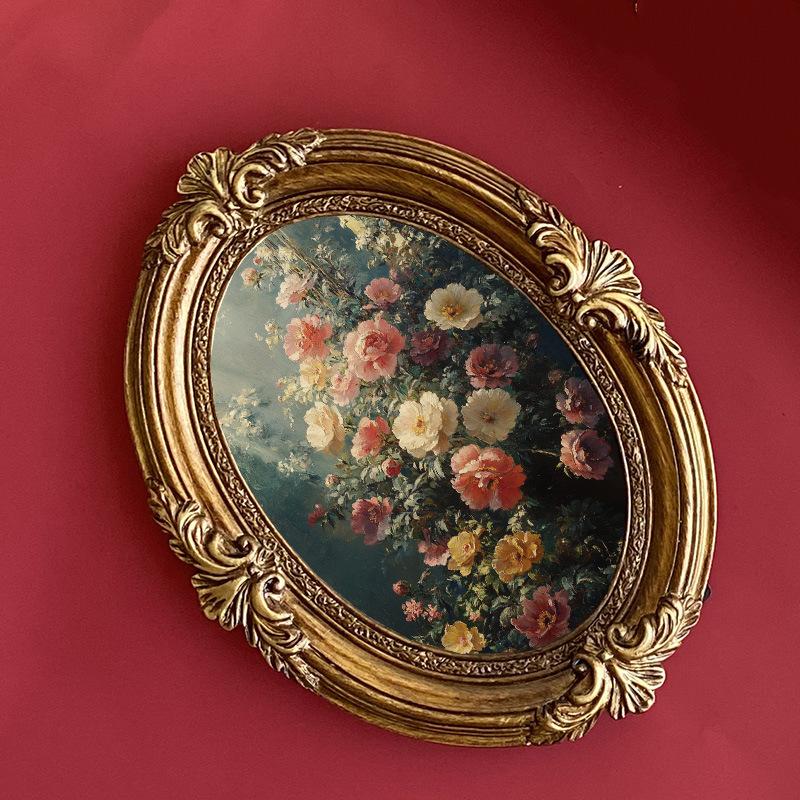 European Relief Sculpture Resin Photo Frame Platform Decoration Wall Mounted Photo Frame Can  Placed or Hung Picture Frame Home