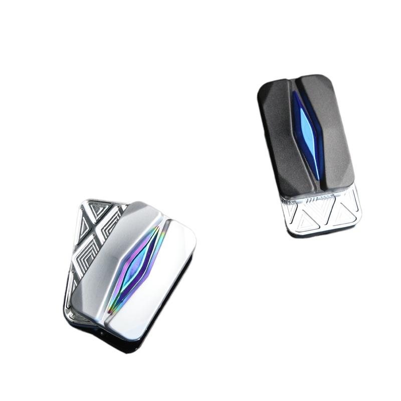 Future Punk Style EDC Fidget Slider Push Fidget Toy Fashion Metal Stress Relief Toy Fun Office Relaxation Gadget ADHD Tools
