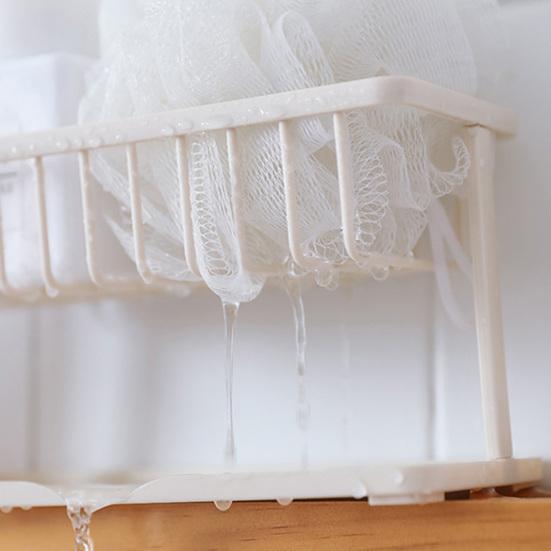 Double-layer Home Brush Kitchen Sponge Bottle Rack Draining Storage Holder Shelf