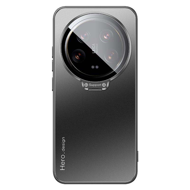 For Xiaomi 14 Ultra Case with Lens Kickstand Shockproof PC+TPU Phone Cover