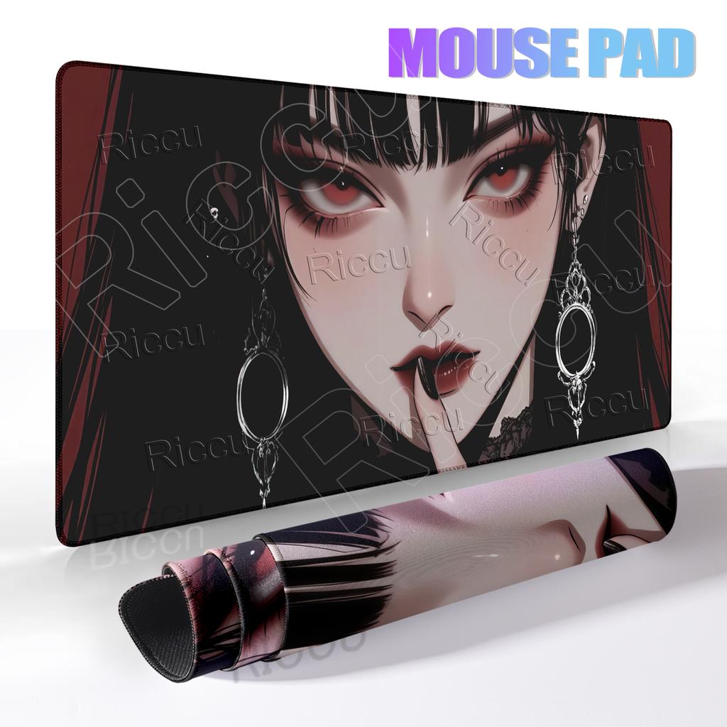 Mousepads Anime Girl Style Aesthetics Mouse Pad Cool Girl PC Offices Tablepads Large Gaming Keyboard Non-slip Desk Table Mats