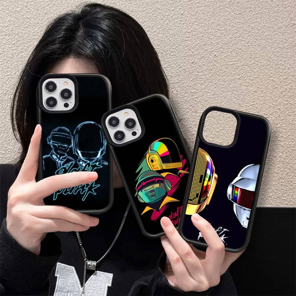 D-Daft Punk Band France PC+TPU Shockproof Protective Phone Case For IPhone17 14 15 16 Pro Max 13 12 11 17 Air