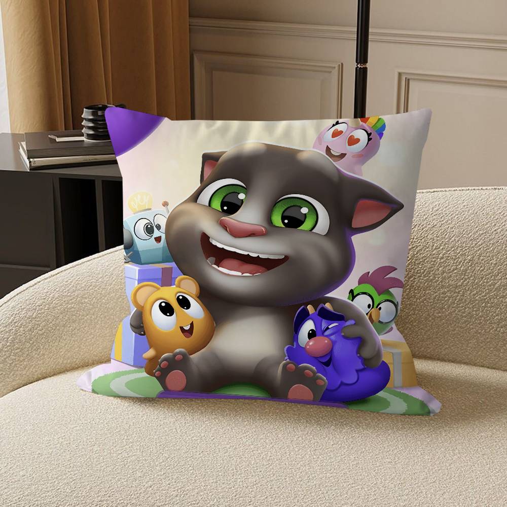 Talking Tom and Friends Cushion Cover Decorative Pillow Sofa Home Decor Case Pillow Cases