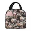 Opossums Opossum Screm Insulated Lunch Bag for Women Kids Portable Food Boxes Thermal Lunch Box Tote