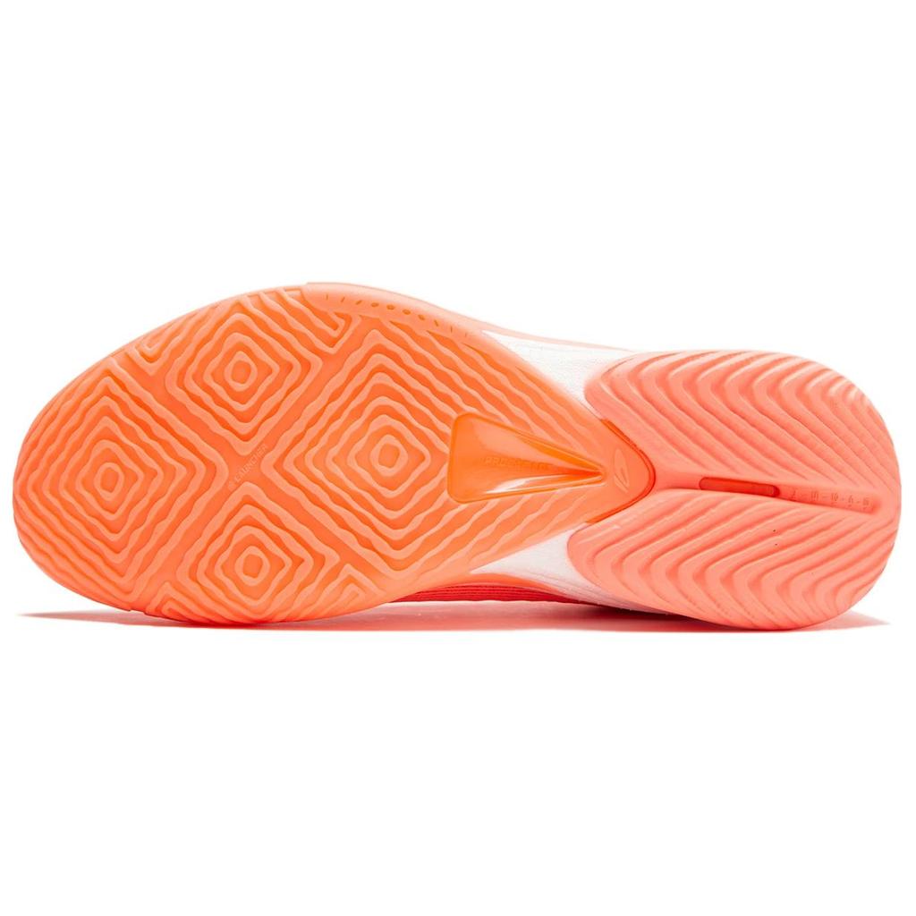 New LiNing Speed 10 Durable Breathable Low Top Basketball Shoes Men's Neon Orange Orange ABAU021-3