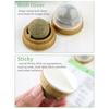 Natural Catnip Ball Rotating Cat Toy Edible Cat Mint Lickable Treats for Kittens Teeth Cleaning