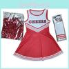 Fashionable Cheerleader Costume With Thick Socks And Hand Flowers Xs To Xl Sizes