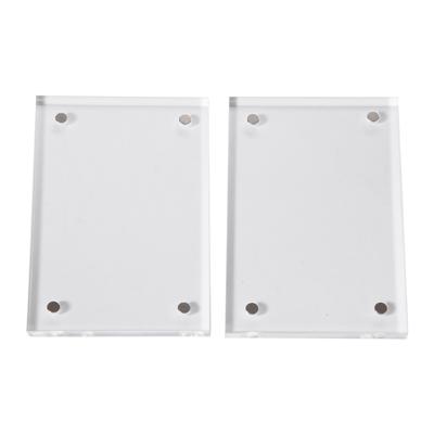 Průhledný fotorámeček Akrylový magnetický rámeček Stojan na plakáty 5+5 mm 7 velikostí Pro domácí/kancelářské/pokojové stolní dekorace