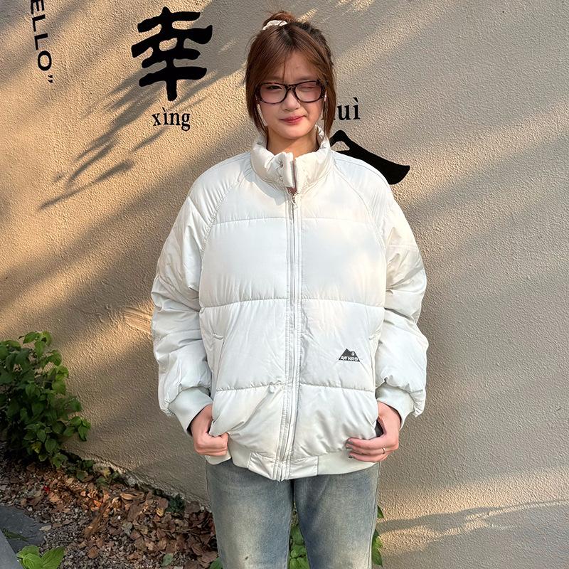 2025 winter new padded clothes women's Korean ins warm, comfortable, simple and versatile bread jacket thickened cotton jacket