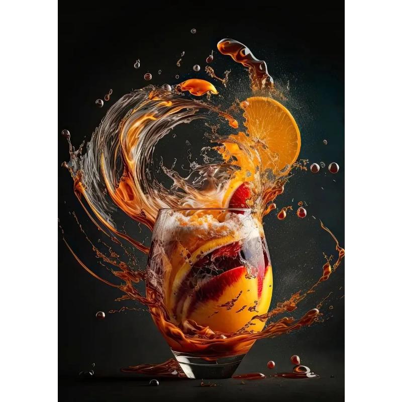 Cocktail Explosion poster Fruit Cocktail Don't Trust Bar Minimalist Print Canvas Painting for Living Room Modern Home Decor
