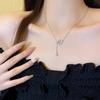Female Niche Temperament Versatile Flower Tassel Necklace