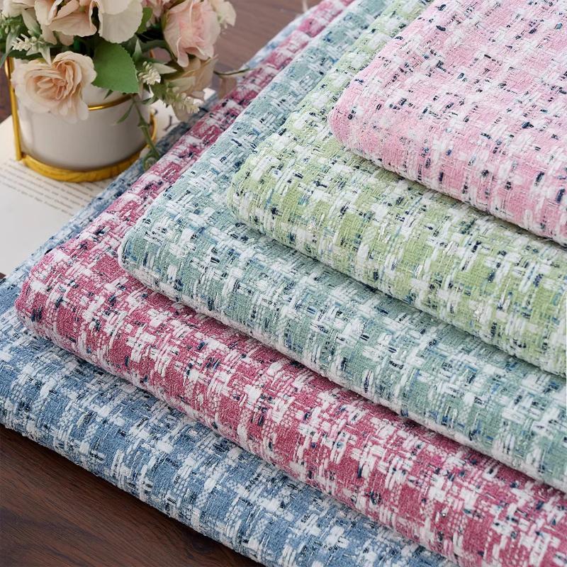 Small Fragrant Wind Woolen Cloth Fabric Dress By Meter for Coats Clothing Sewing Plain Soft Skin-friendly Cloth Needlework Drape