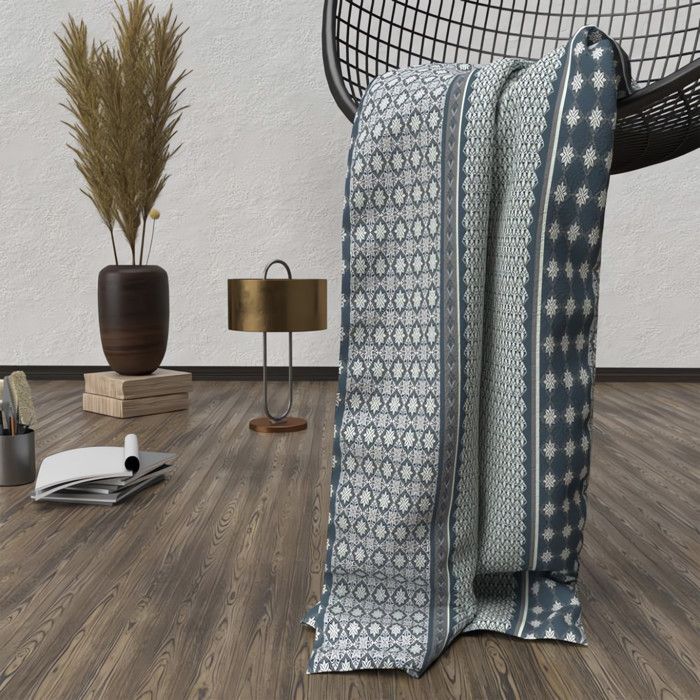 Microfiber Fleece Blanket 120x160 Cm LISBONNE, by Soleil D'ocre