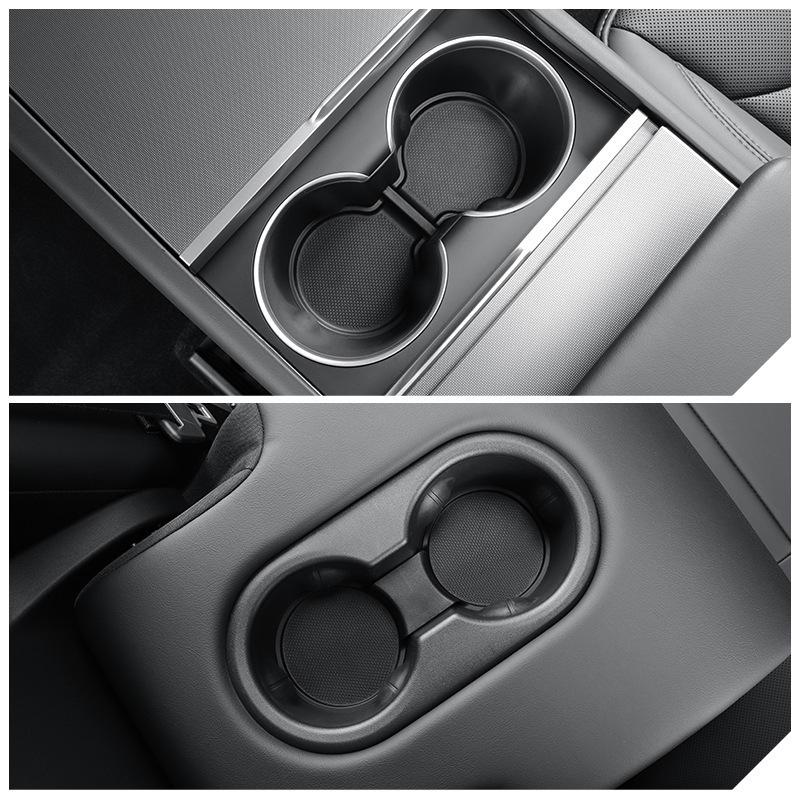 Non-Slip Cup Holder and Storage Pad for Tesla Model 3/Y 2023-2025 Center Console