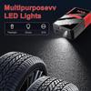 2-in-1 Auto-Starthilfe - Tragbarer Reifenfüller, Großes Display, LED-Licht & Powerbank für 4,0L Benzin 6,0L Diesel Auto