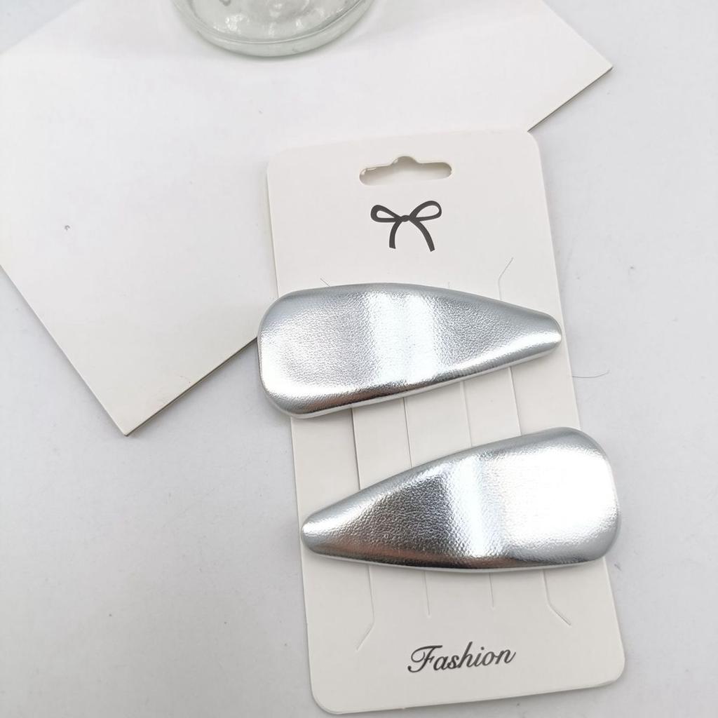 Y2k Hair Pins for Girl Silver Metal Duckbill BB Clips Women Hair Clips Side Bangs Female Ladies Barrettes Hair Accessories