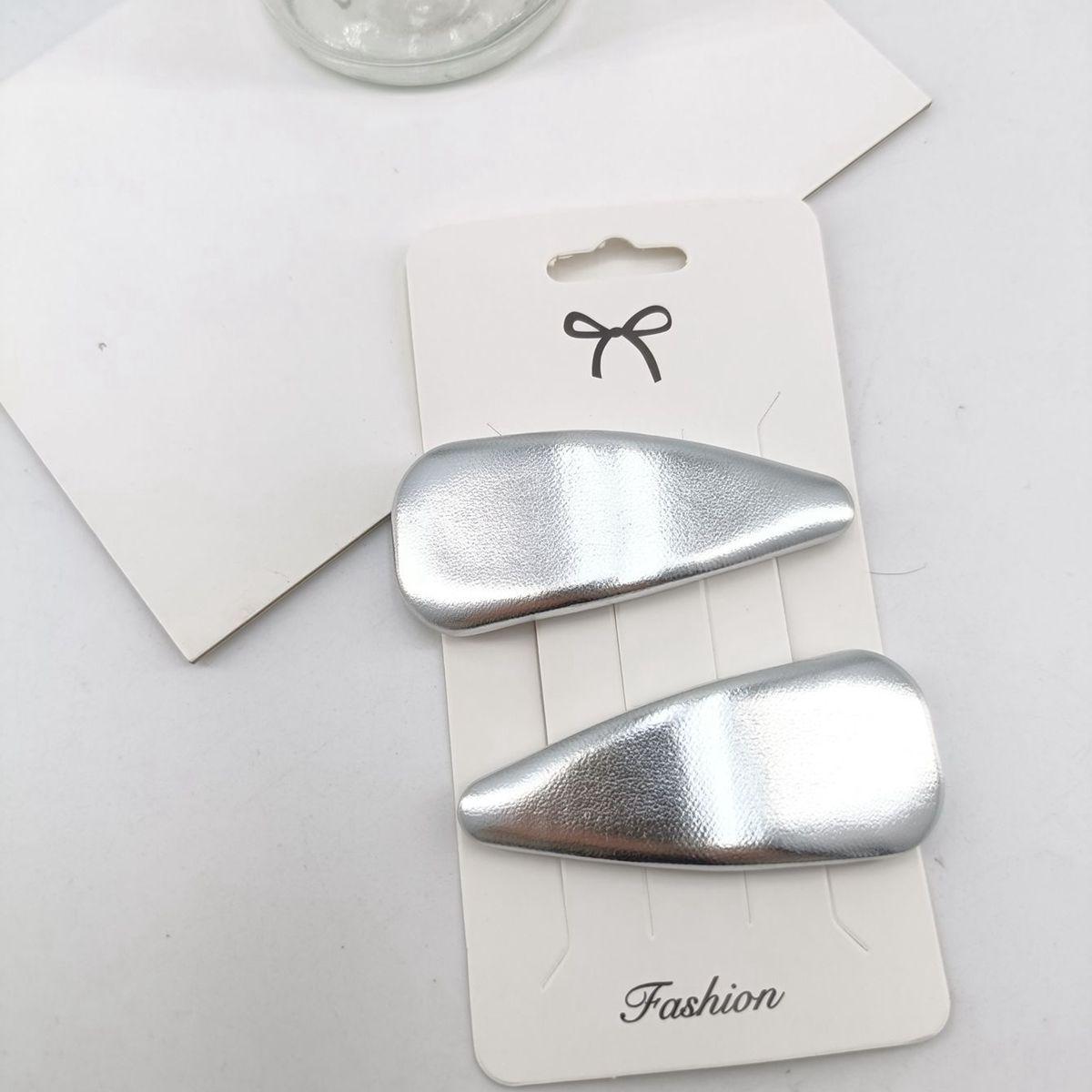 

Y2k Hair Pins for Girl Silver Metal Duckbill BB Clips Women Hair Clips Side Bangs Female Ladies Barrettes Hair Accessories