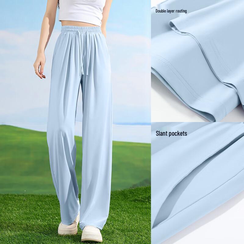 Baleno Women's Ice-Feel UPF50+ Sun Protection Straight-Leg Pants